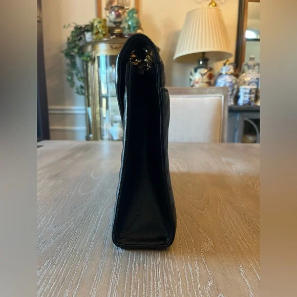 Saint Laurent Black Large Chevron Envelope Crossbody - Picture 6 of 16